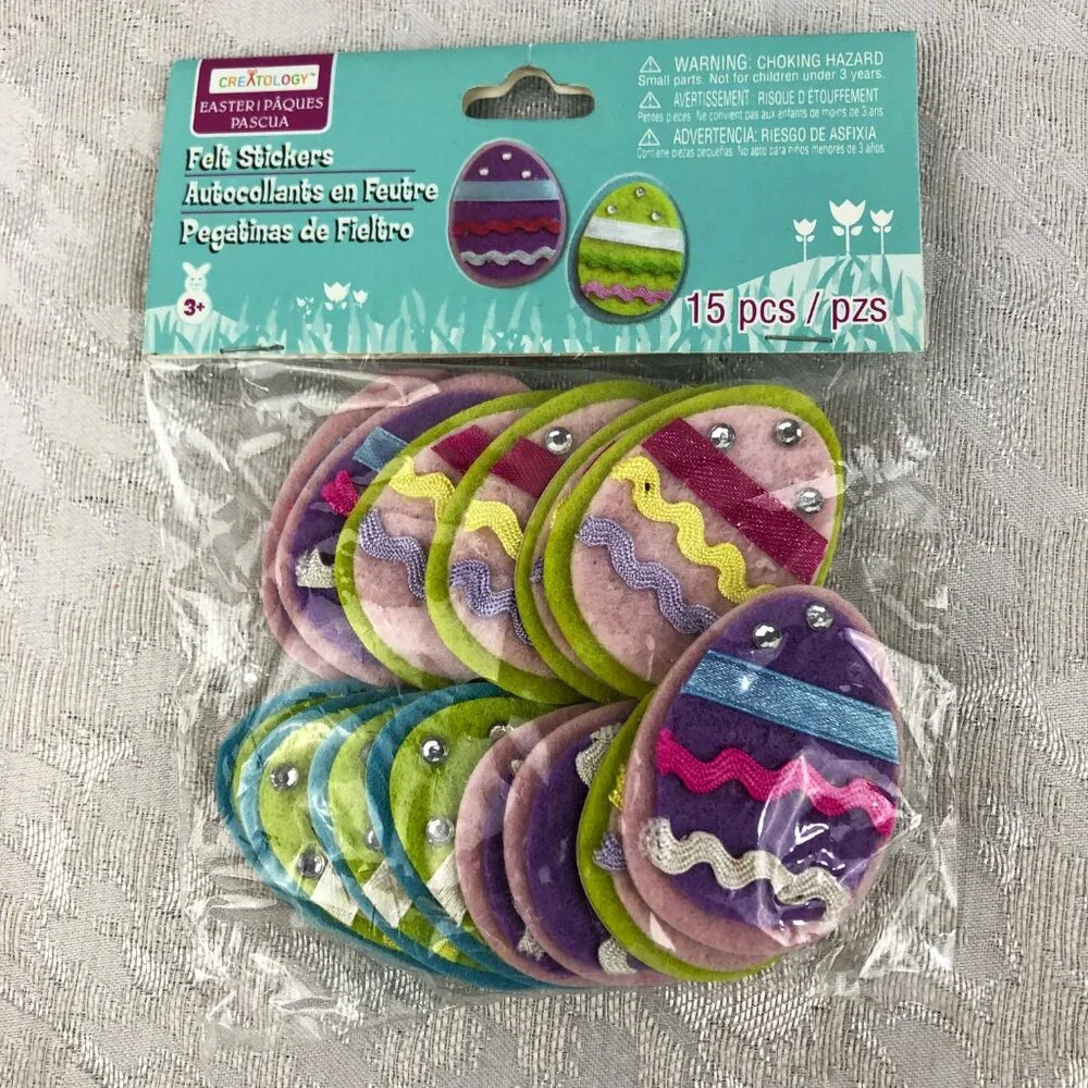 Creatology Easter Craft Bundle: Foam Baskets + Paint Posters + Felt Stickers NWT